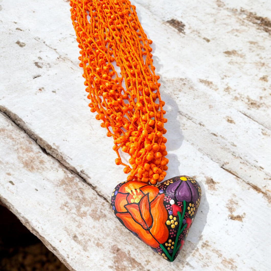 Corazón de Copal Necklace