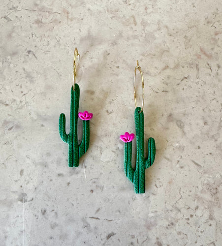 Cactus Clay earrings