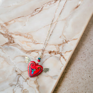 Corazón Alas necklace