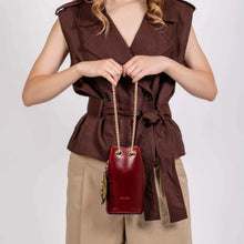Mini Bucket El Sol bag (red)
