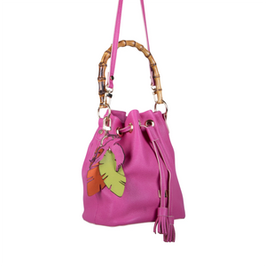 Flamingo Bucket Bamboo Bag