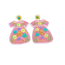 Mexican Dress Pink earrings